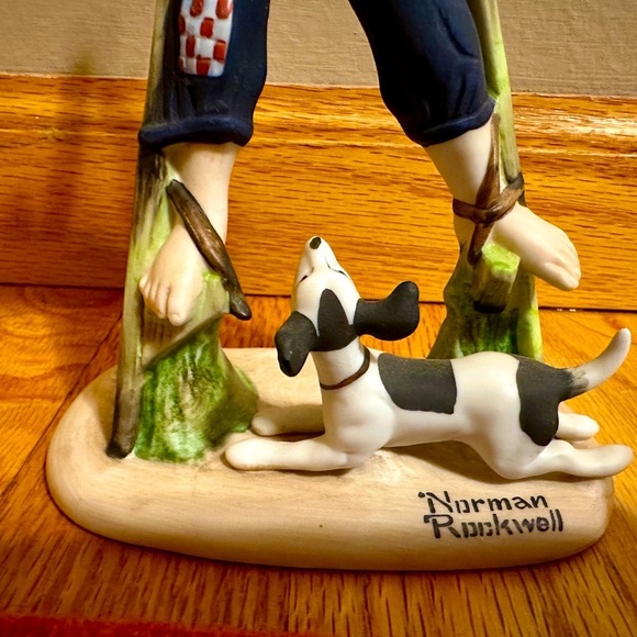 NORMAN ROCKWELL "Boy On Stilts" Fine Porcelain Figurine Danbury Mint 1980 - Picture 2 of 8